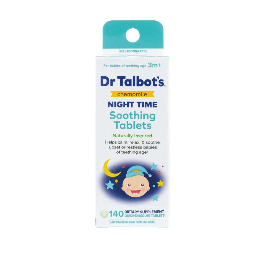Dr. Talbot's Chamomile Night Time Soothing Tablets for Teething Infants, 140 Count