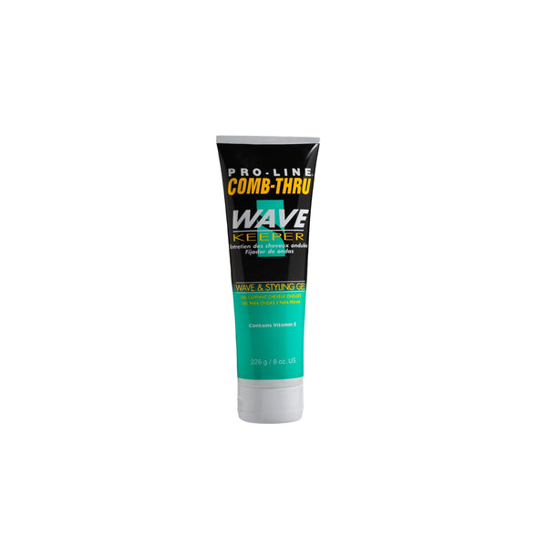 Pro Line Comb-Thru Wave Keeper Styling Gel, 8 oz, Hair & Scalp Conditioner, Moisturizing, Unisex