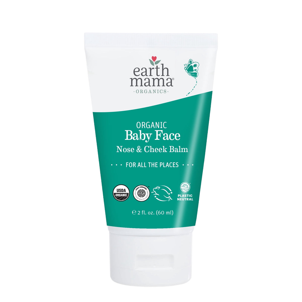 Earth Mama Organic Baby Face Nose and Cheek Balm, 2 fl oz