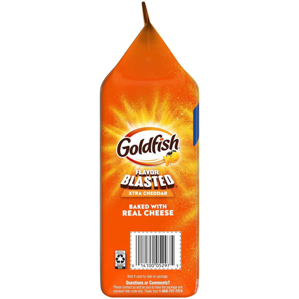 Goldfish Flavor Blasted Xtra Cheddar Crackers, 10 oz Bag