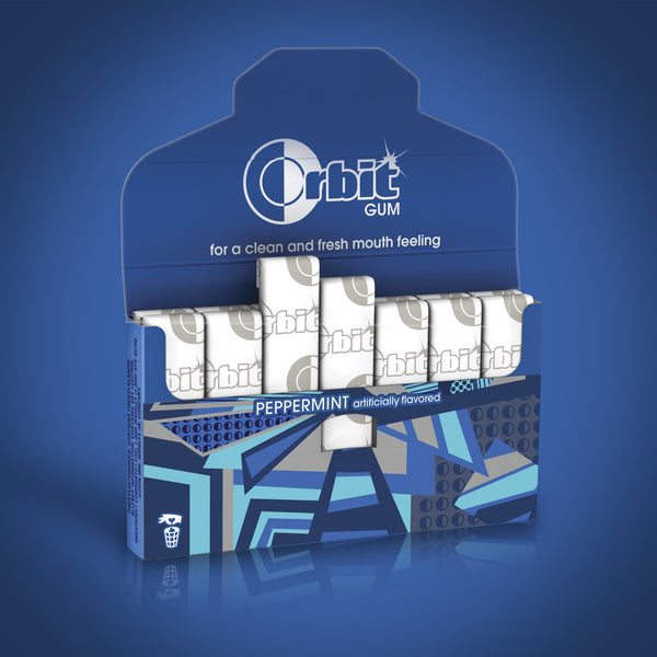 Orbit Peppermint Sugar Free Chewing Gum Travel Essentials - 3 Ct Pack