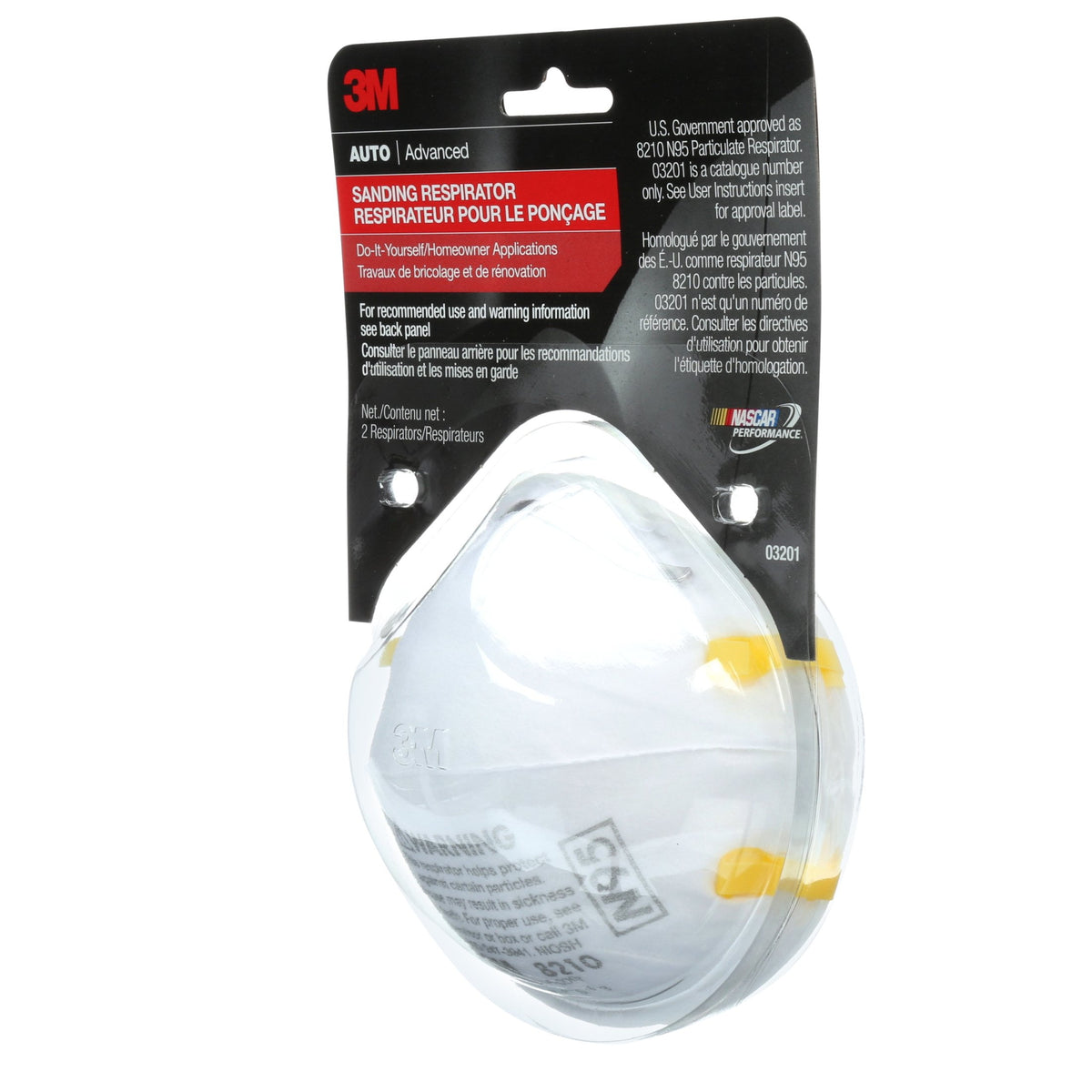 3M Sanding Respirator, 03201, 2/Pack