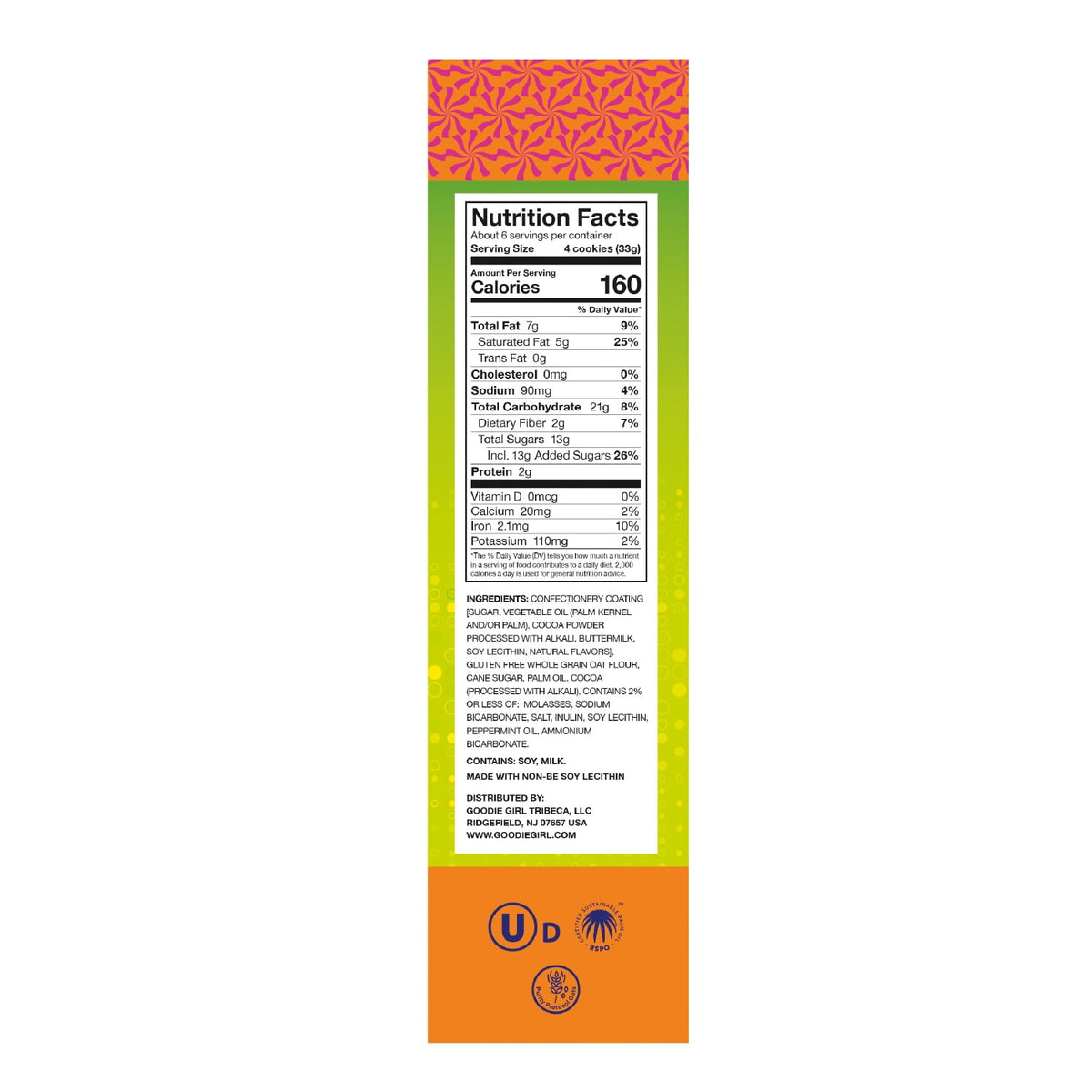 Goodie Girl Mint Cookies - Gluten-Free, Peanut-Free, No High Fructose Corn Syrup, 7 oz