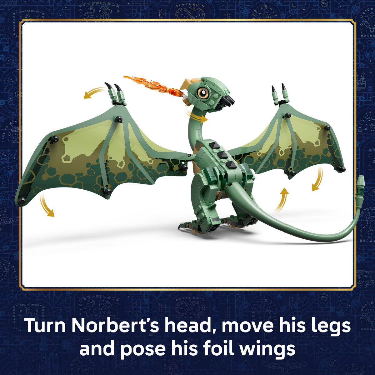 LEGO Harry Potter Norbert: Hagrid's Baby Dragon Collectible Building Toy 76477, Ages 9+