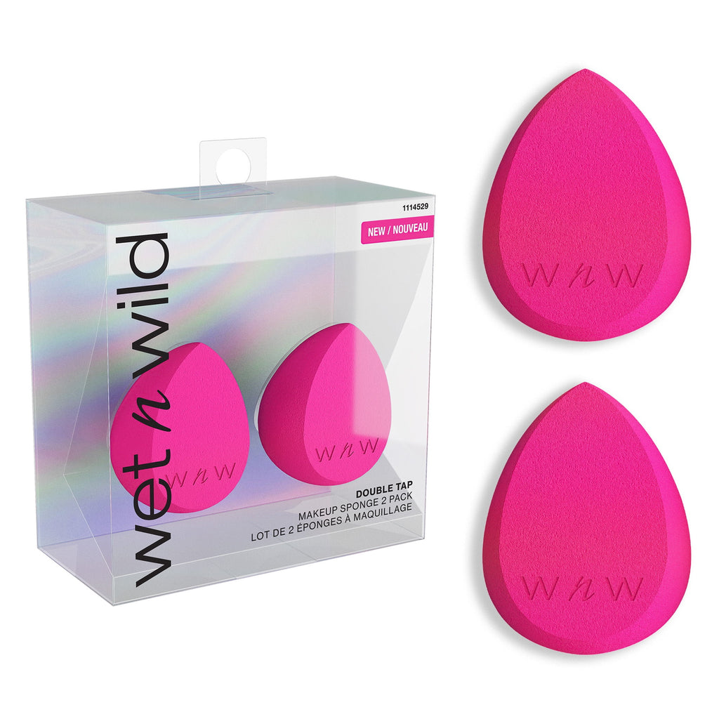 Wet n Wild Double Tap, Streak-Free 2-Piece Makeup Sponge Wedge, 2 Pack