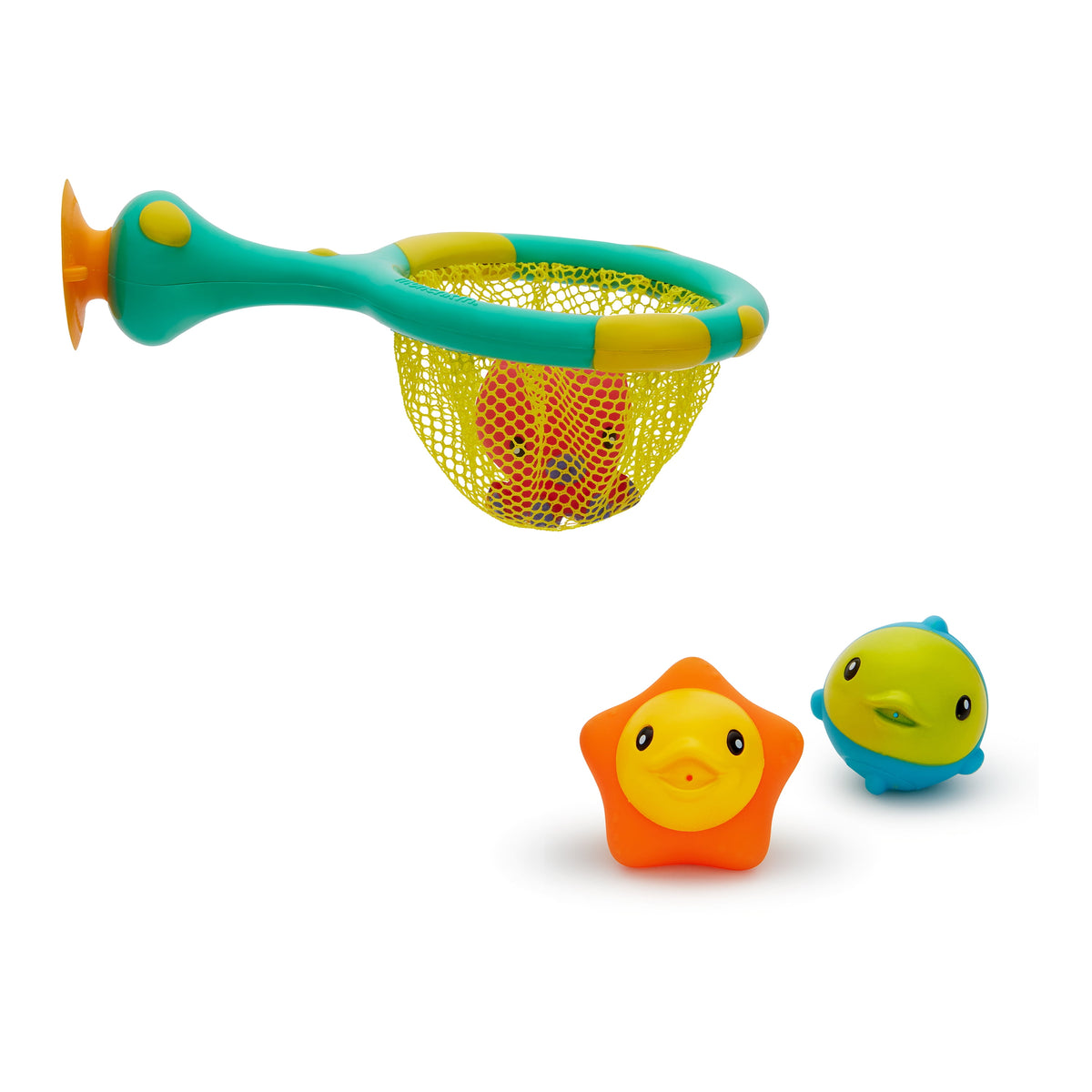 Munchkin Catch & Score Hoop 2-in-1 Baby and Toddler Bath Toy, Multi-Color, Unisex