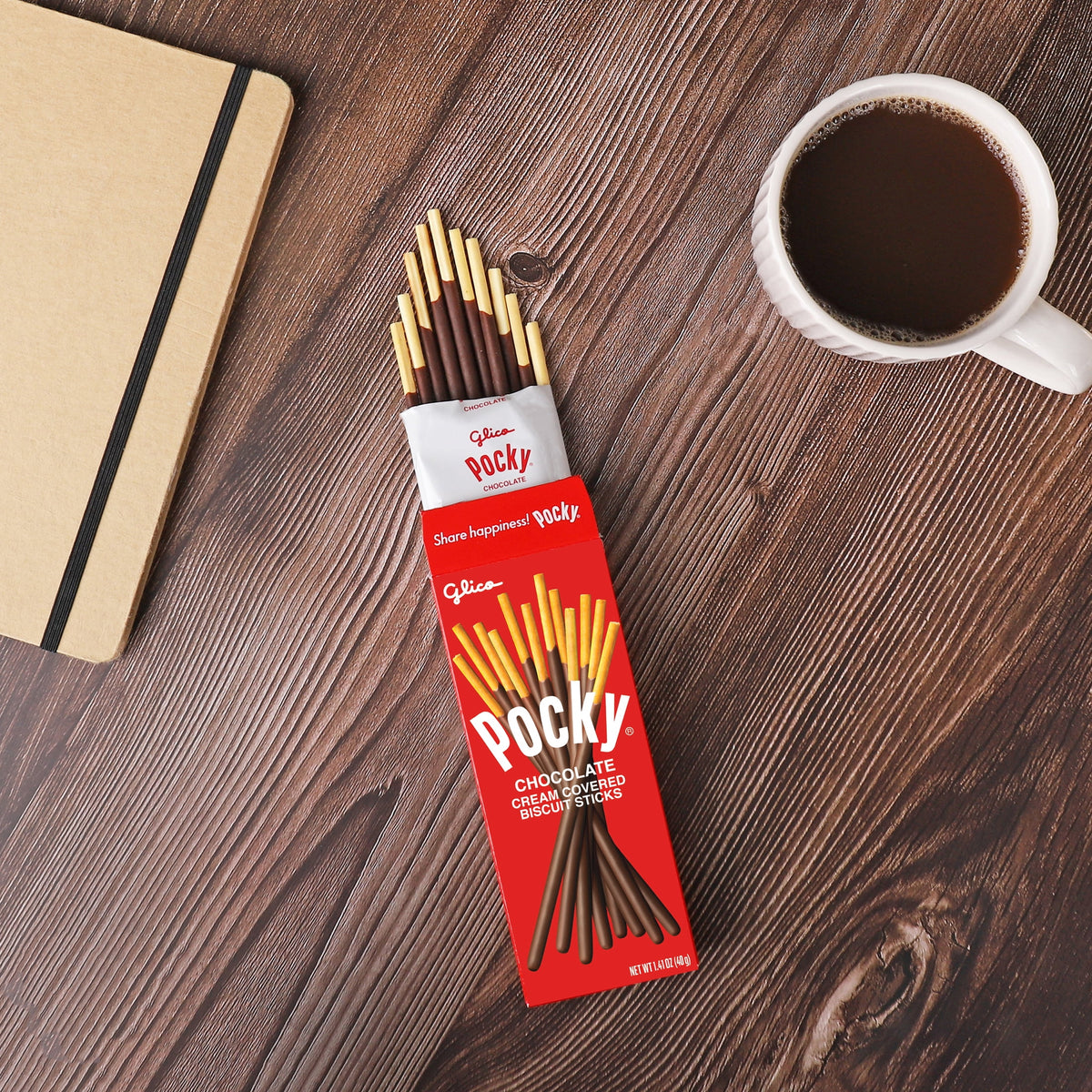 Glico Pocky Chocolate Covered Biscuit Sticks, 1.41 oz.