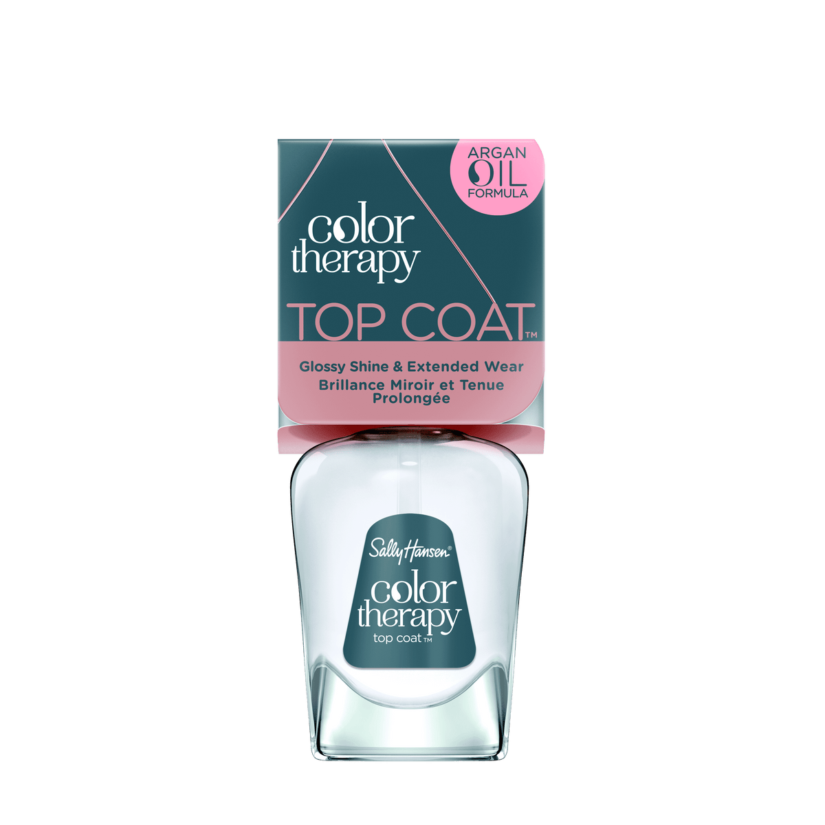 Sally Hansen Color Therapy Top Coat, 0.5 fl oz, Restorative, Argan Oil Formula