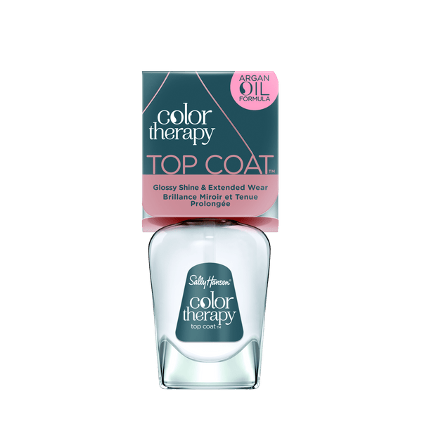 Sally Hansen Color Therapy Top Coat, 0.5 fl oz, Restorative, Argan Oil Formula