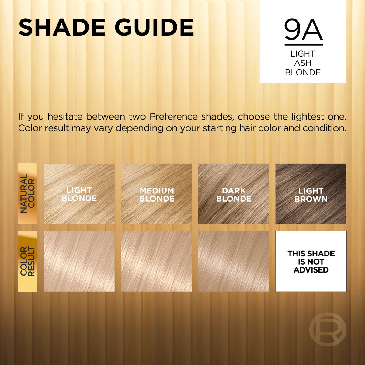 L'Oreal Paris Superior Preference Permanent Hair Color, 9A Light Ash Blonde, Fade-Defying, 1 Kit