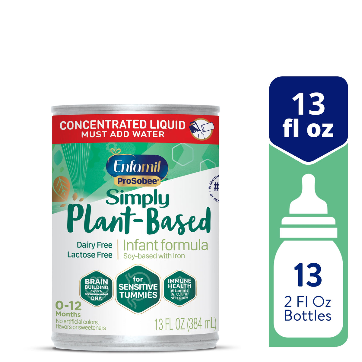 Enfamil ProSobee Soy-Based Concentrate Baby Formula, Lactose & Milk Free, 13 fl oz Can
