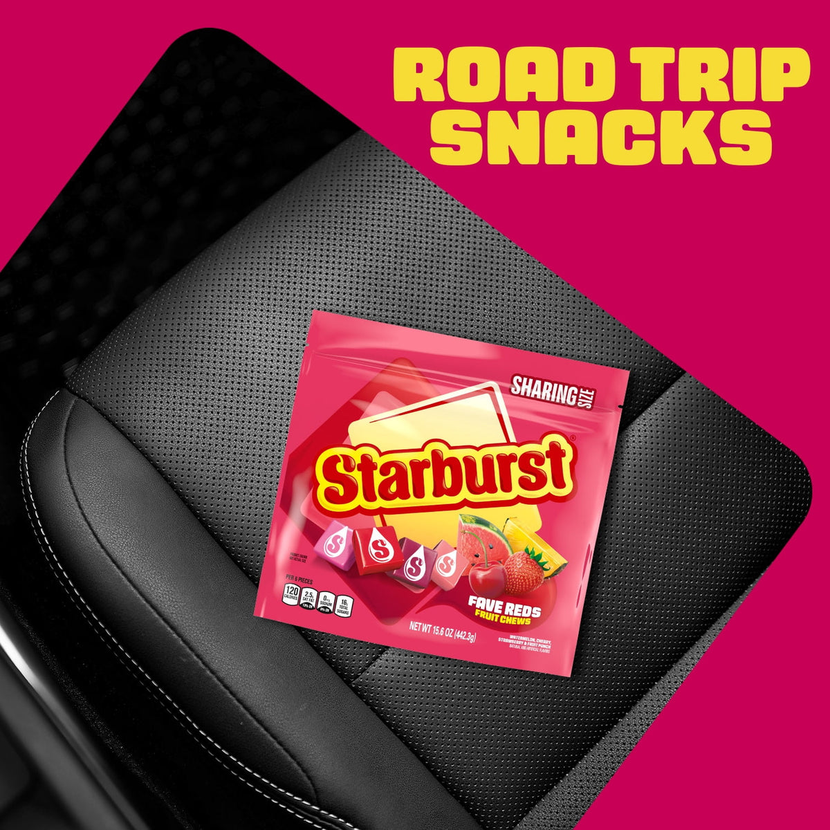 Starburst Favereds Fruit Chews Chewy Candy, Sharing Size - 15.6 oz Bag