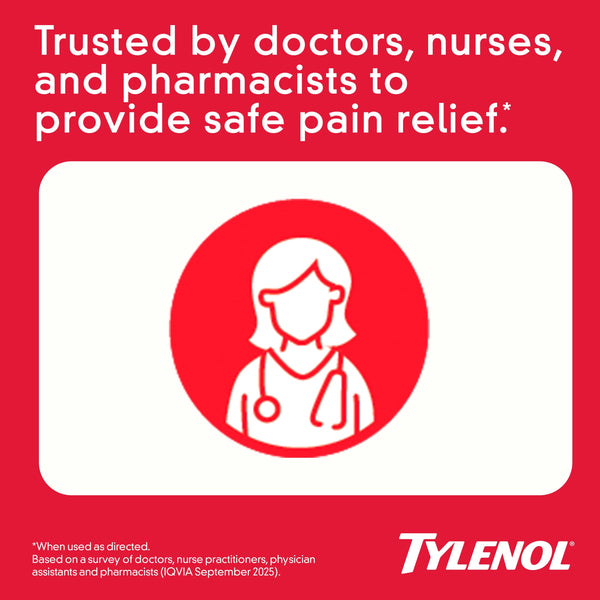 Tylenol Extra Strength Dissolve Packs Pain Relief with Acetaminophen, Berry, 12 Count