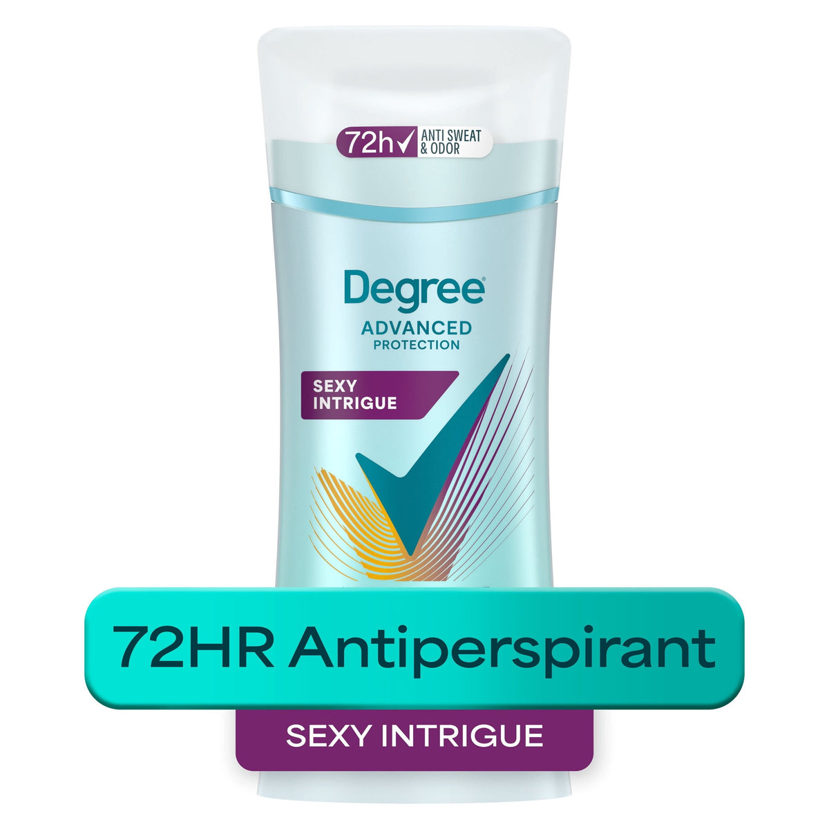 Degree Antiperspirant Deodorant 72-Hour Sweat & Odor Protection Sexy Intrigue Antiperspirant Deodorant For Women with Body Heat Activated Technology