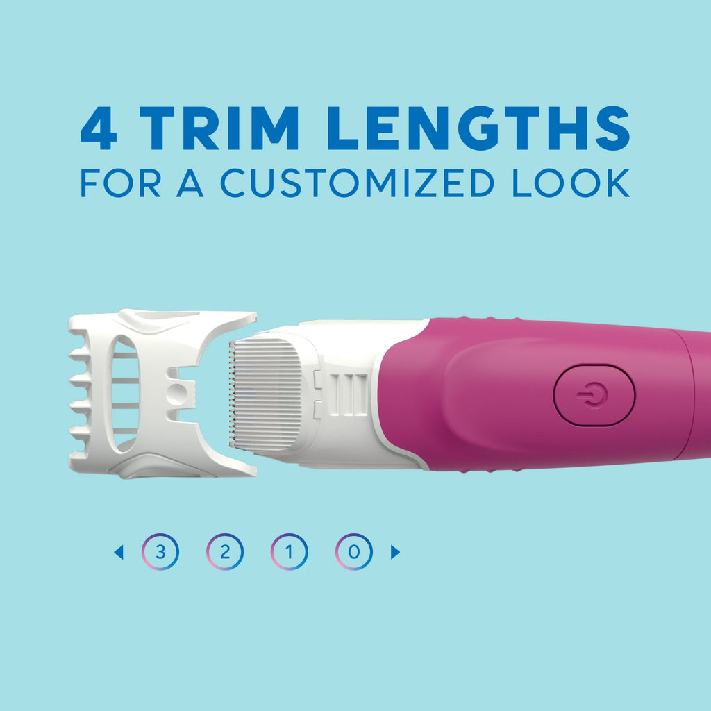 Schick Hydro Silk TrimStyle Razor with Bikini Trimmer for Women – 1 Handle, 1 Refill & 1 Battery