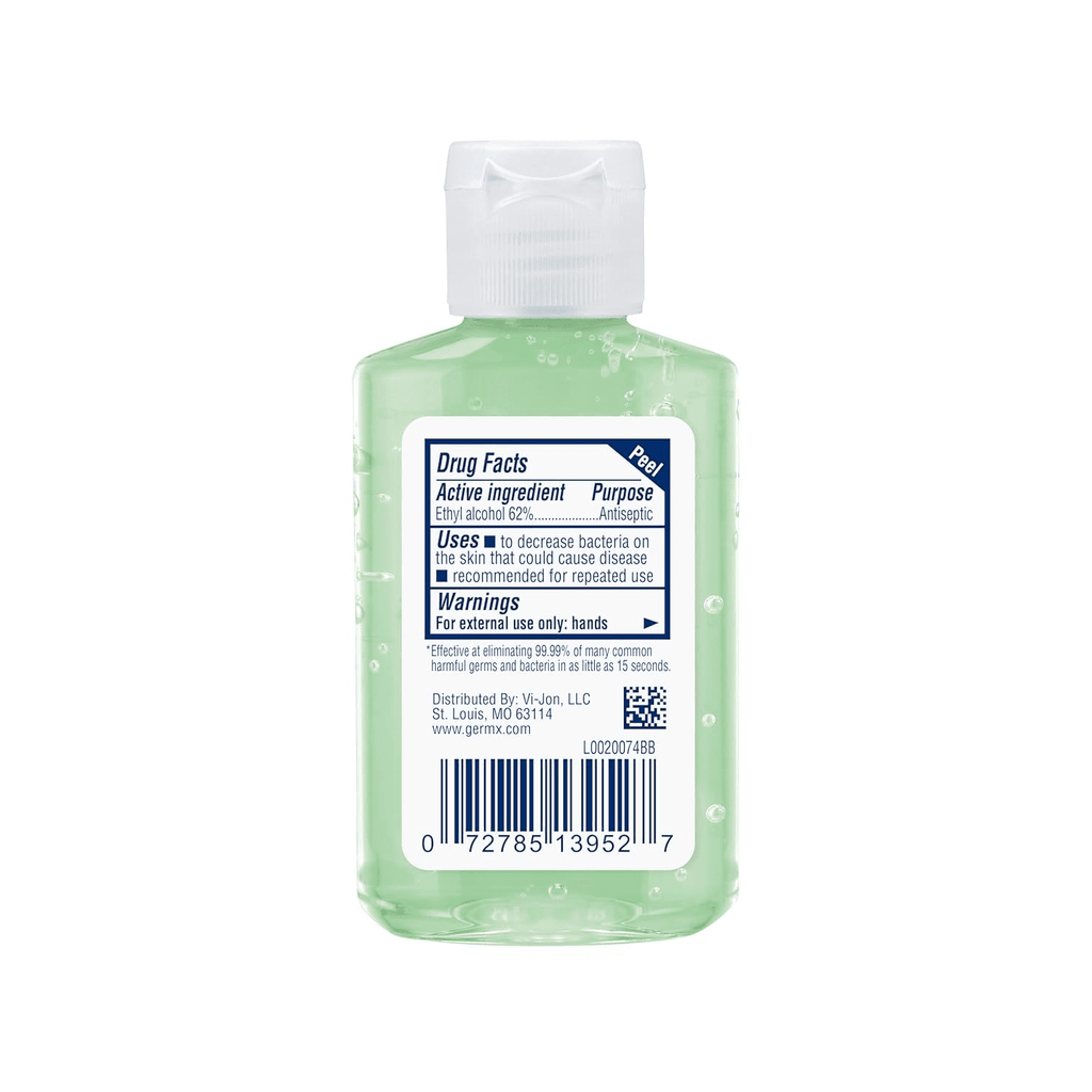 Germ-X Hand Sanitizer with Aloe & Vitamin E, Scented, Travel Size Hand Sanitizer Bottle, 2 fl oz