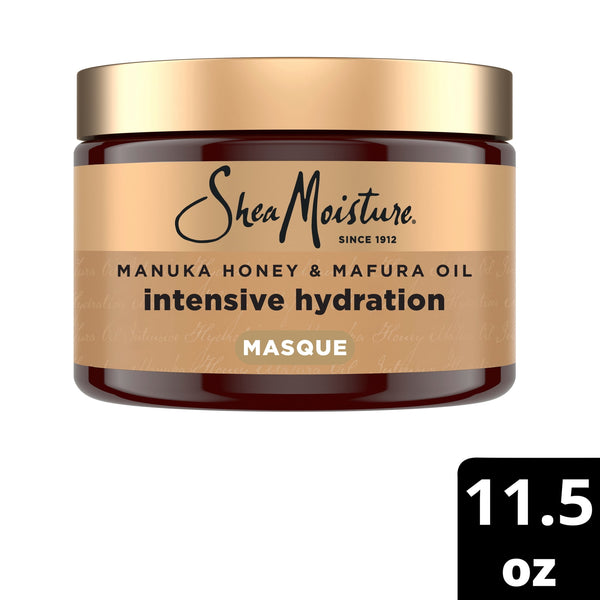 SheaMoisture Intensive Hydration Hair Masque for Dry Hair Damaged Hair Manuka Honey & Mafura Oil Deep Conditioning Treatment, 11.5 oz
