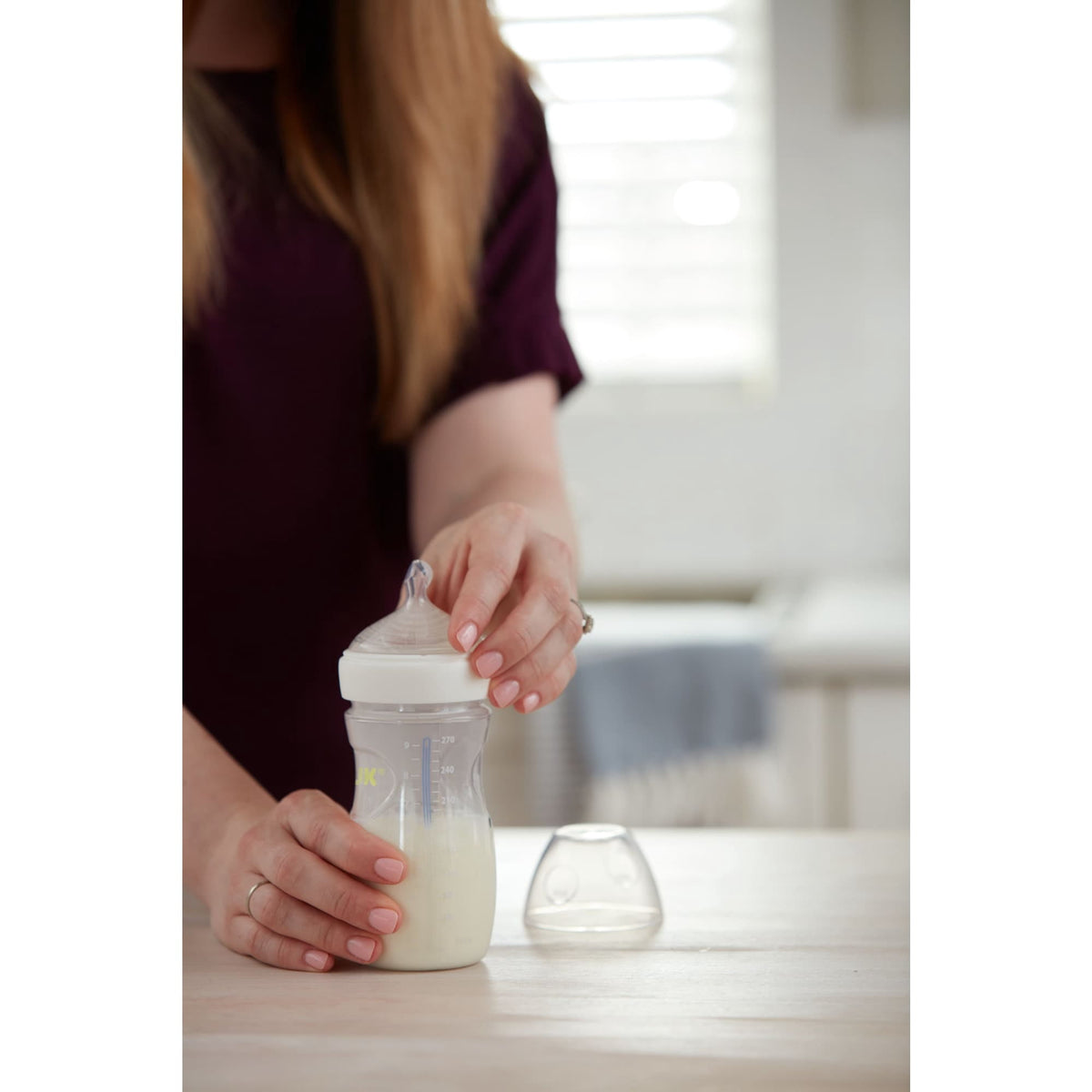 NUK Simply Natural Bottle with SafeTemp, 5 oz