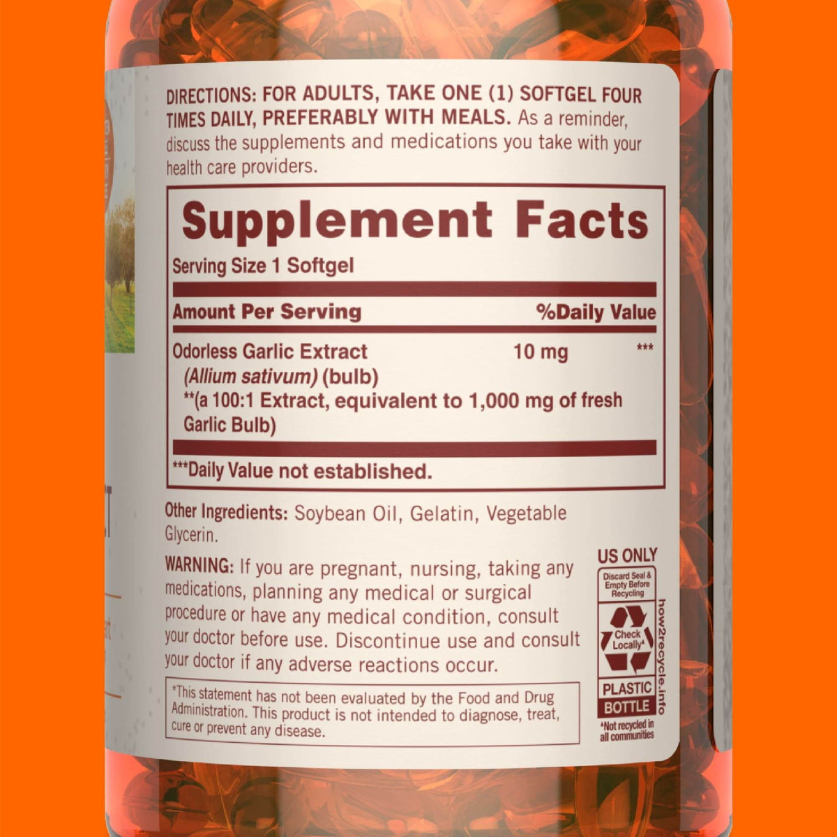 Sundown Naturals Odorless Garlic, 1000 mg, Softgels, 250 ea - OTC Shoppe Express
