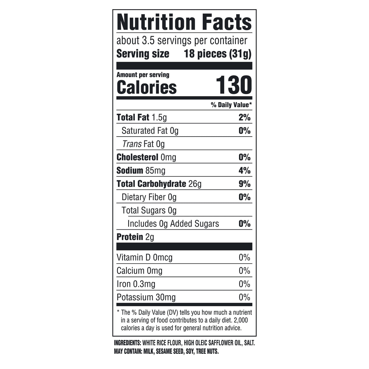 GOOD THINS Simply Salt Rice Snacks Gluten Free Crackers, Snack Crackers, 3.5 oz