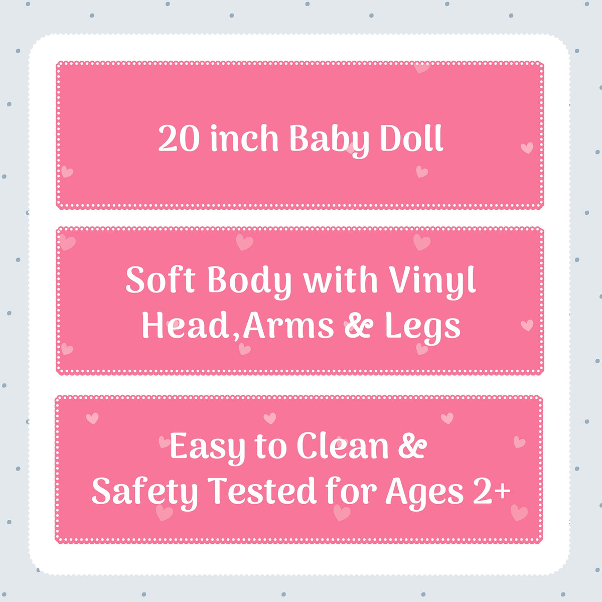 My Sweet Love 20in Soft Baby Doll Pink, Caucasian, Children Ages 2+