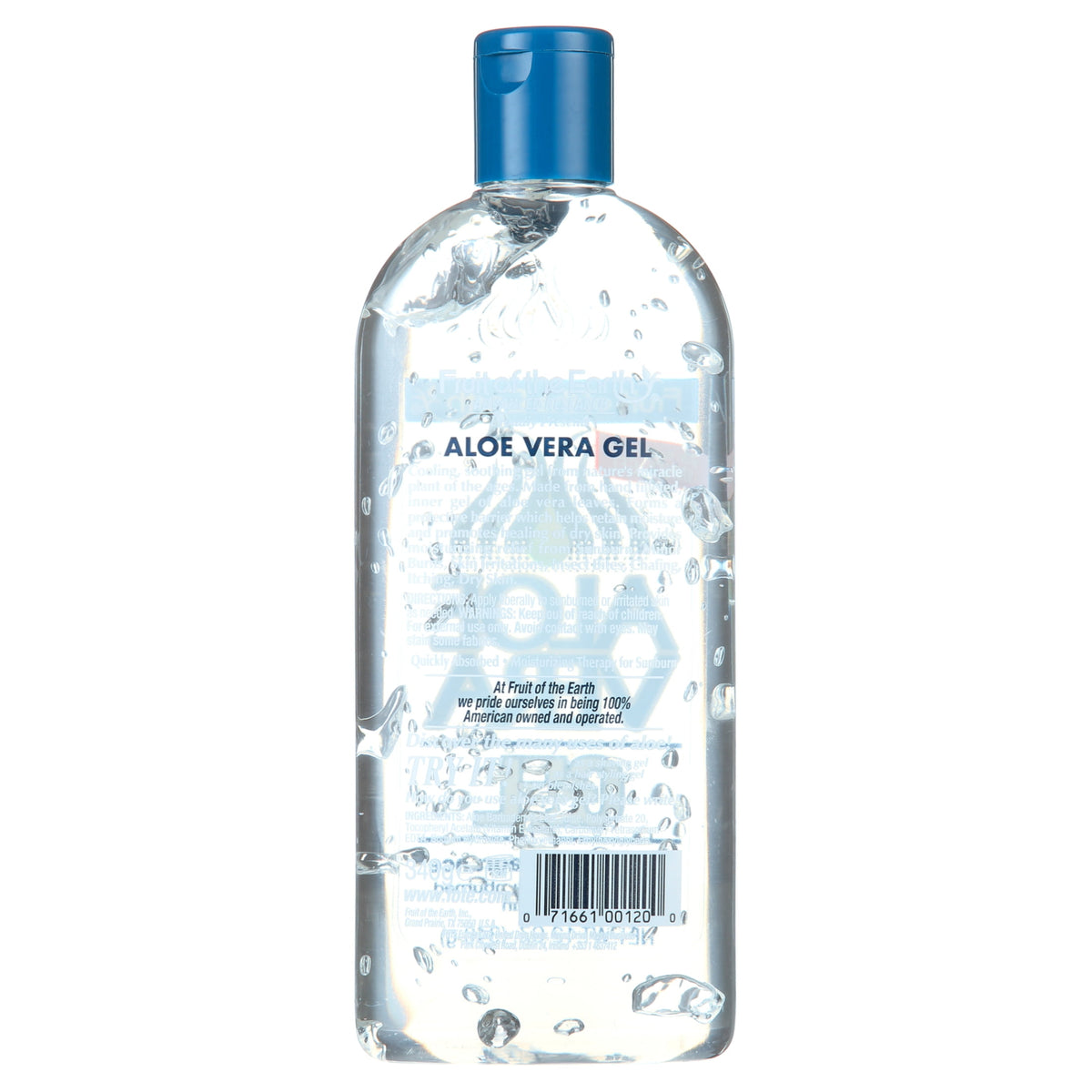 Fruit of the Earth Aloe Vera Gel Unscented 12 oz Moisturizing and Healing