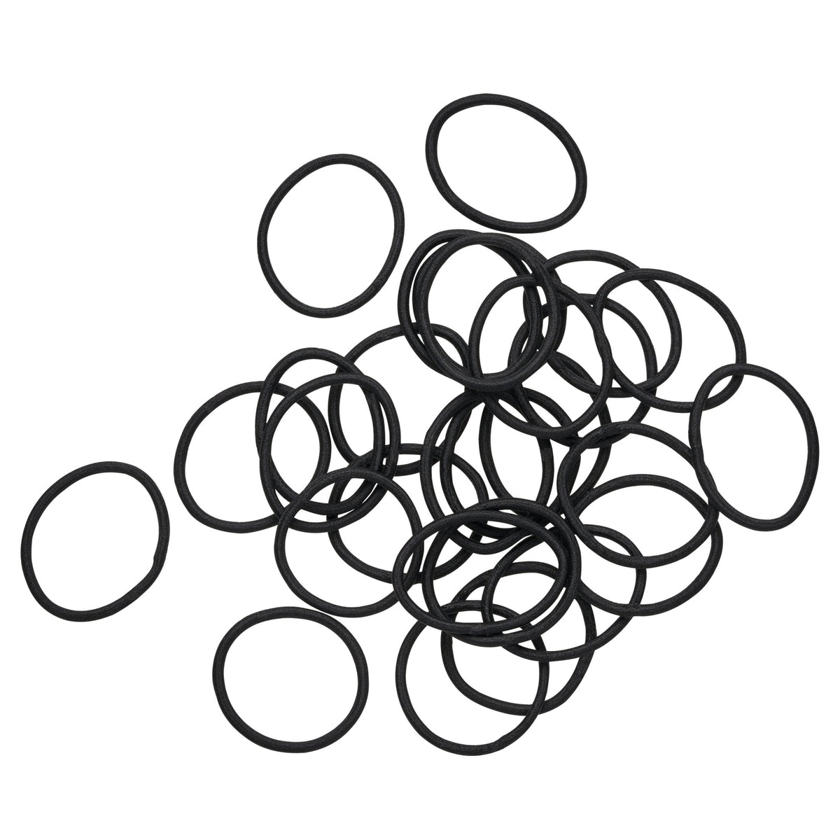 Goody Ouchless Braided Hair Elastics, Classic Black, 28 Count
