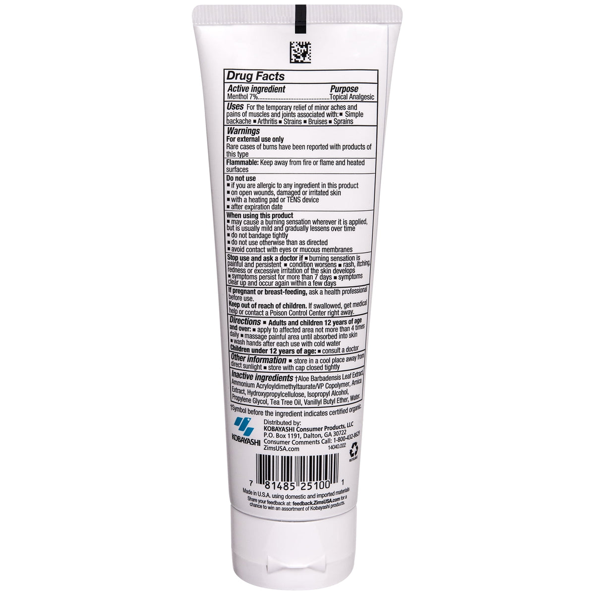 Zim's Max-Freeze™ PRO Extra Strength Pain Relief Cooling Gel, 4 oz