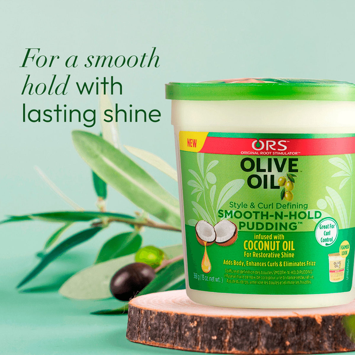 ORS Olive Oil Style & Curl Defining Smooth-N-Hold Pudding 13 oz