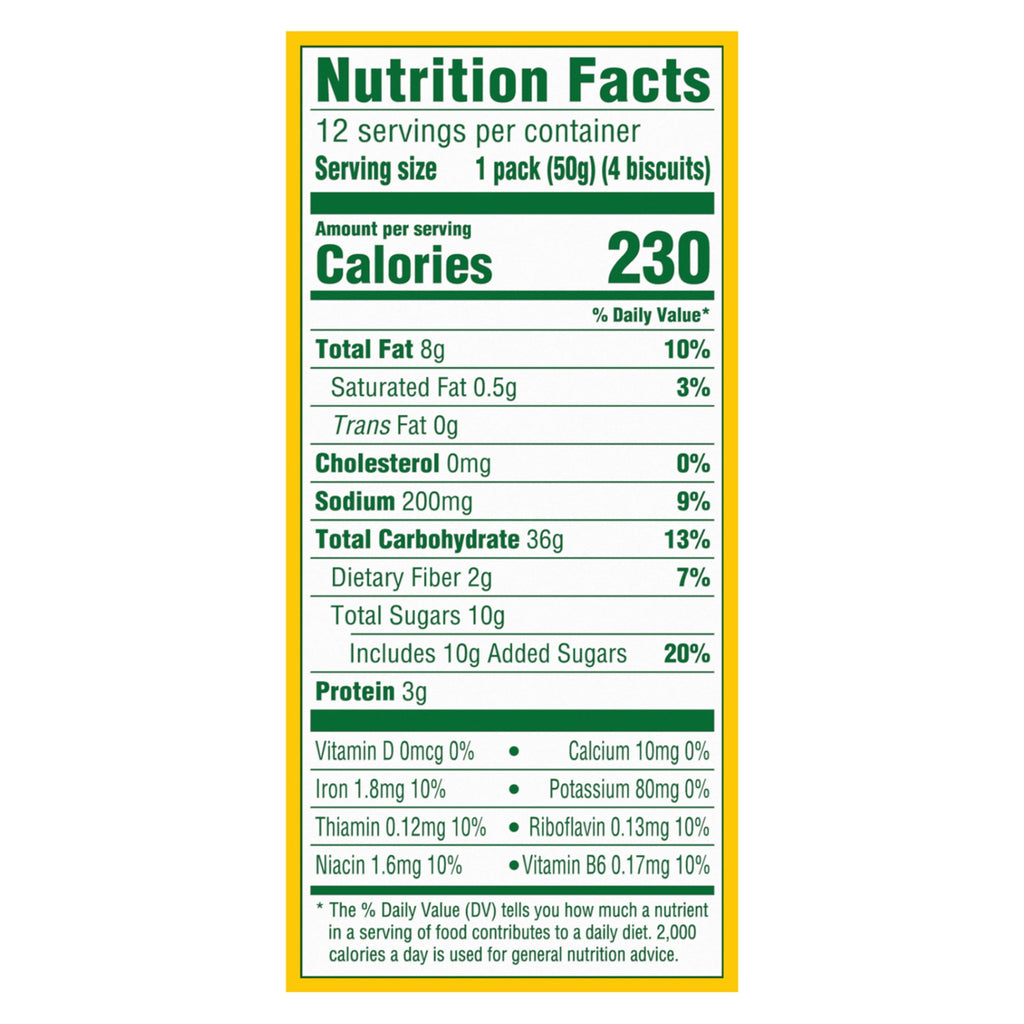 belVita Breakfast Bars Biscuits, Golden Oat, Value Pack, 12 Packs (4 Biscuits Per Pack)