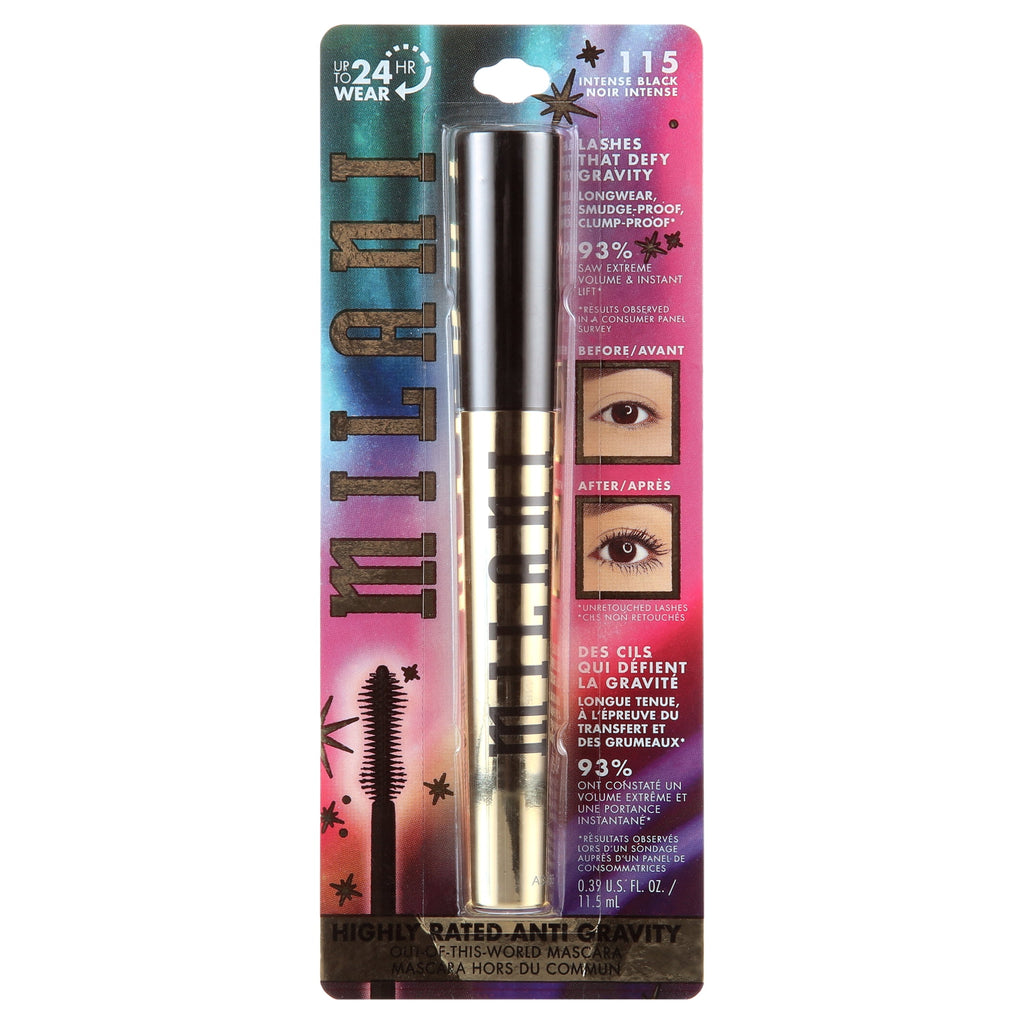 Milani Highly Rated Anti-Gravity Mascara for Extreme Volume and Length with Hourglass Brush