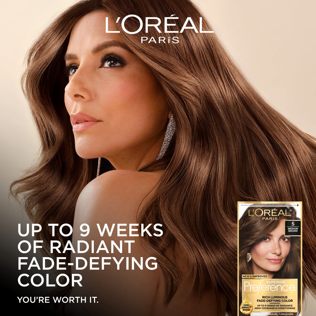 L'Oreal Paris Superior Preference Permanent Hair Color, 9A Light Ash Blonde, Fade-Defying, 1 Kit