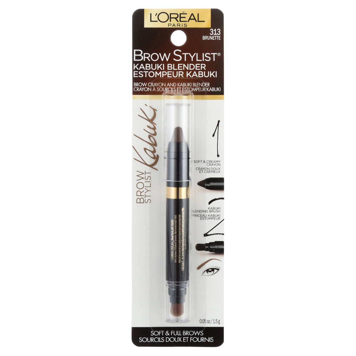 L'Oréal Paris Brow Stylist Kabuki Blender Brow Crayon