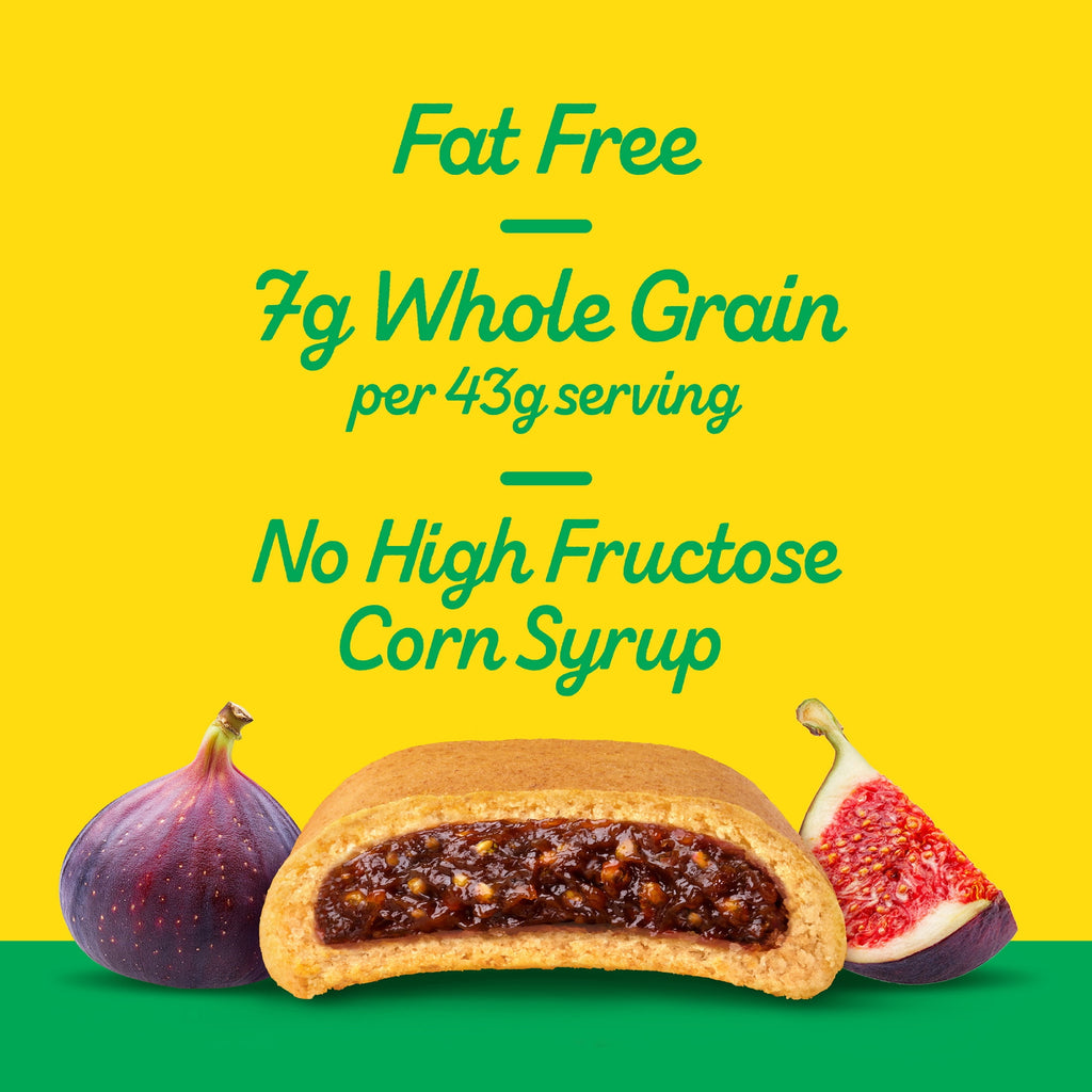 NEWTONS Fat Free Soft Baked Real Fruit Fig Bars, Fig Cookies, 10 oz