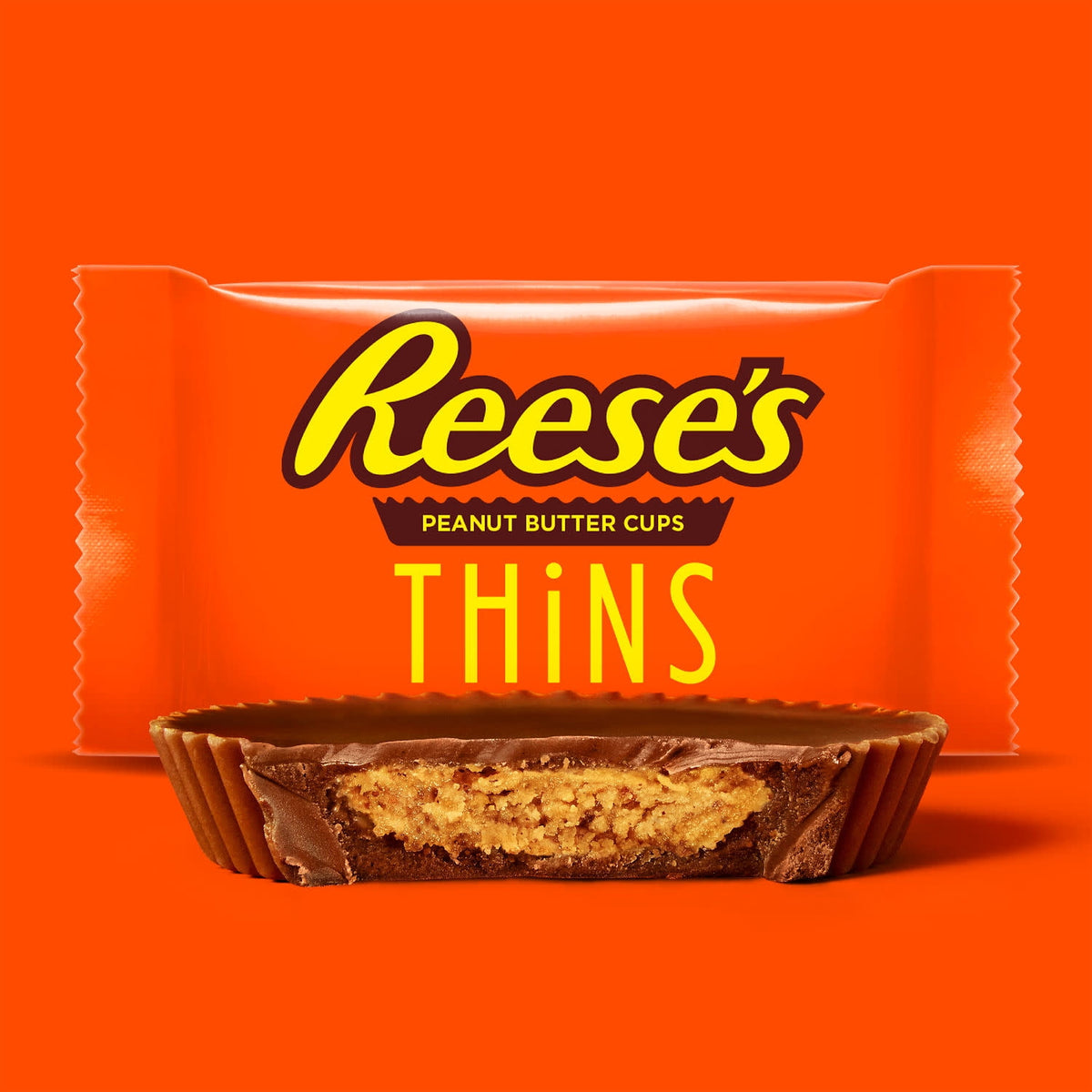 Reese's Thins Chocolate Peanut Butter Cups Candy, Family Pack 12.03 oz