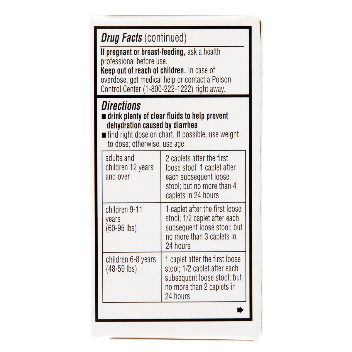 Quality Plus Caplets for Diarrhea Relief, Loperamide HCl 2mg, 12 Count