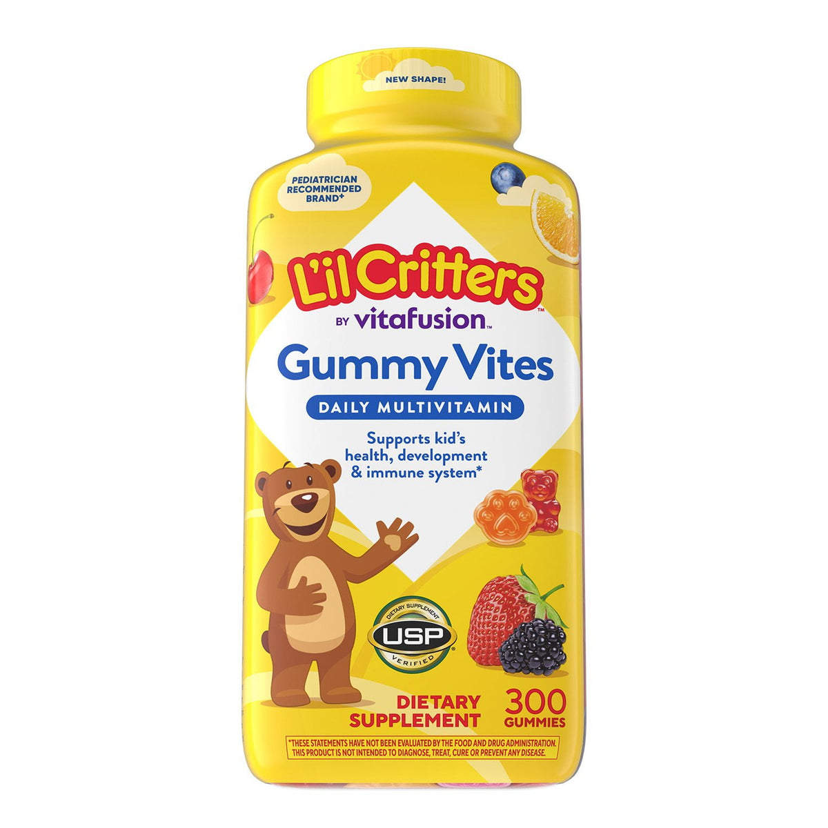 L'il Critters Gummy Vites Gummy Bears, 300 ea