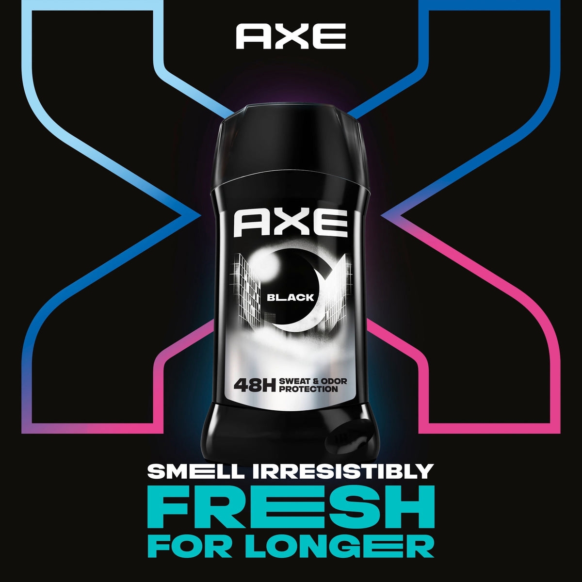 AXE Antiperspirant Stick For Men 48 Hour Sweat And Odor Protection For Long Lasting Freshness, Black Frozen Pear & Cedarwood Men's Deodorant, 2.6 oz