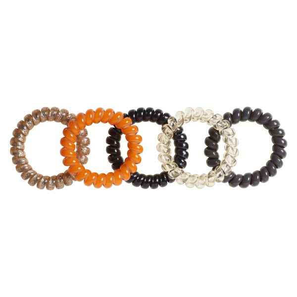 Goody Ouchless Jelly Band Coil, Small Ponytail Holders, Assorted Colors, 5 Ct
