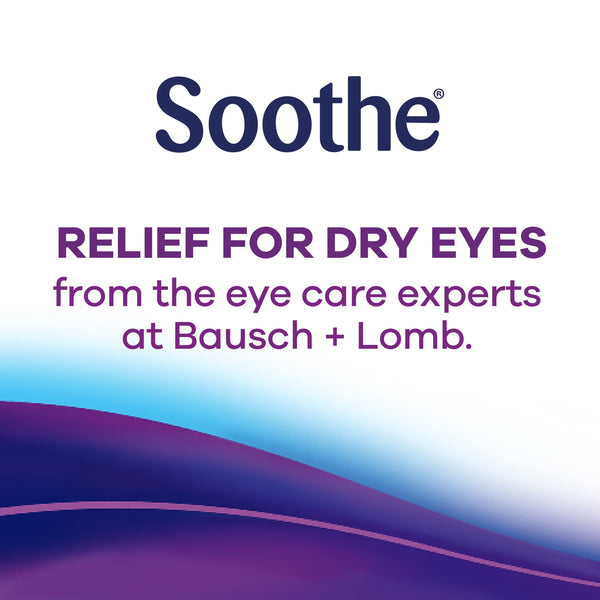 Soothe Lubricant Preservative Free Eye Drops for Dry Eye Irritation Relief, 0.02 fl oz, 30 Pack
