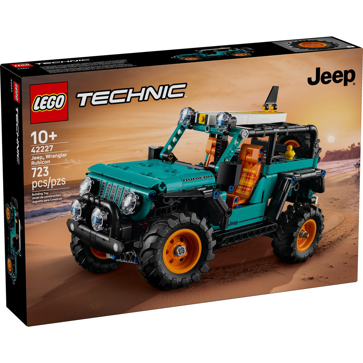 LEGO Technic Jeep Wrangler Rubicon SUV Building Set 42227, Model Car Kit for Ages 10+