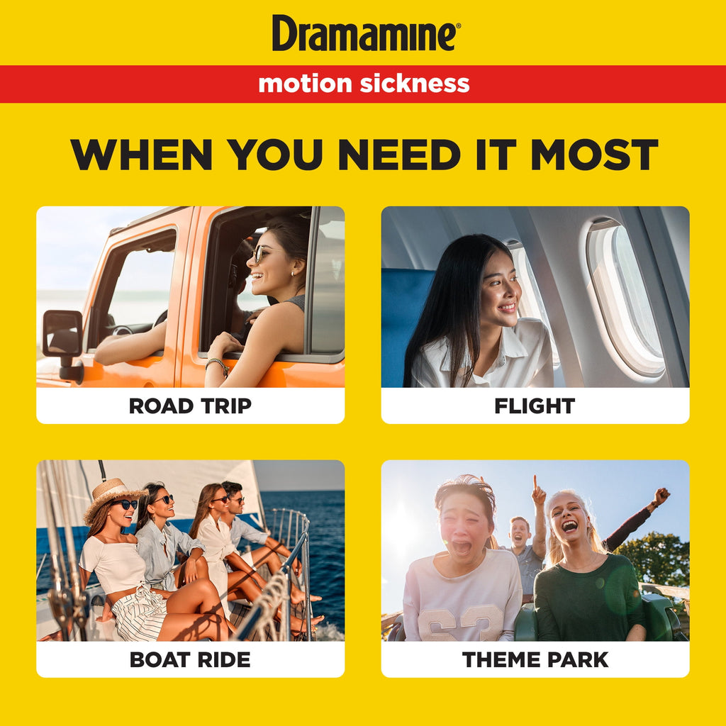 Dramamine Original, Motion Sickness Relief, Sensitive Stomach, 36 Count
