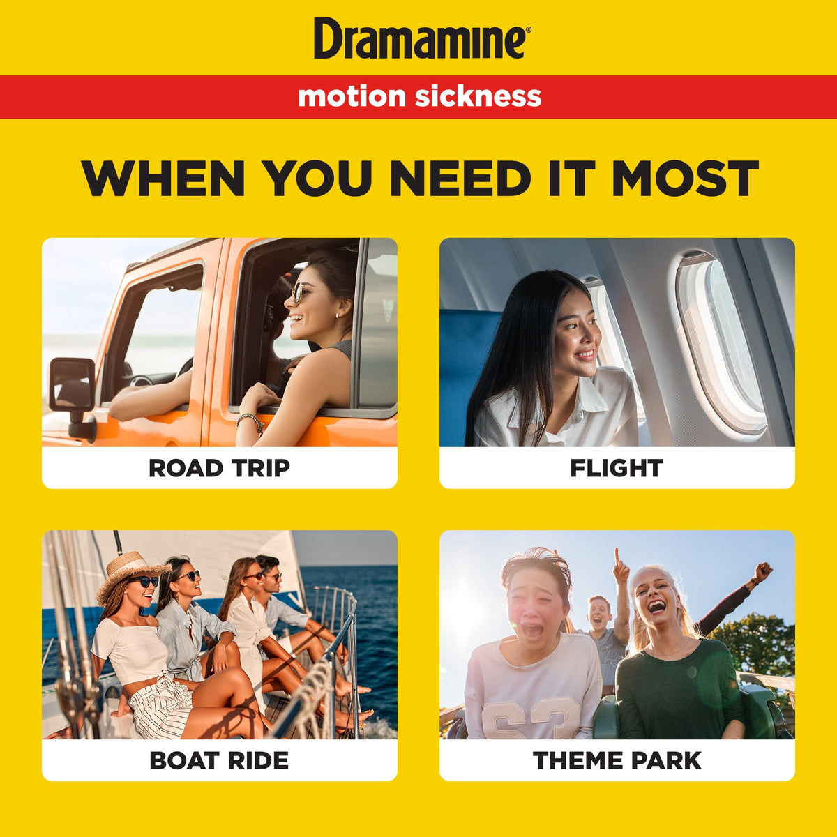 Dramamine Original, Motion Sickness Relief, Sensitive Stomach, 36 Count