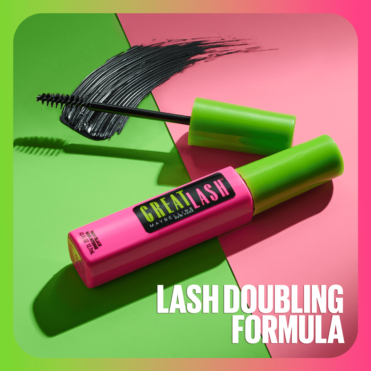 Maybelline Great Lash BIG Washable Mascara, Blackest Black
