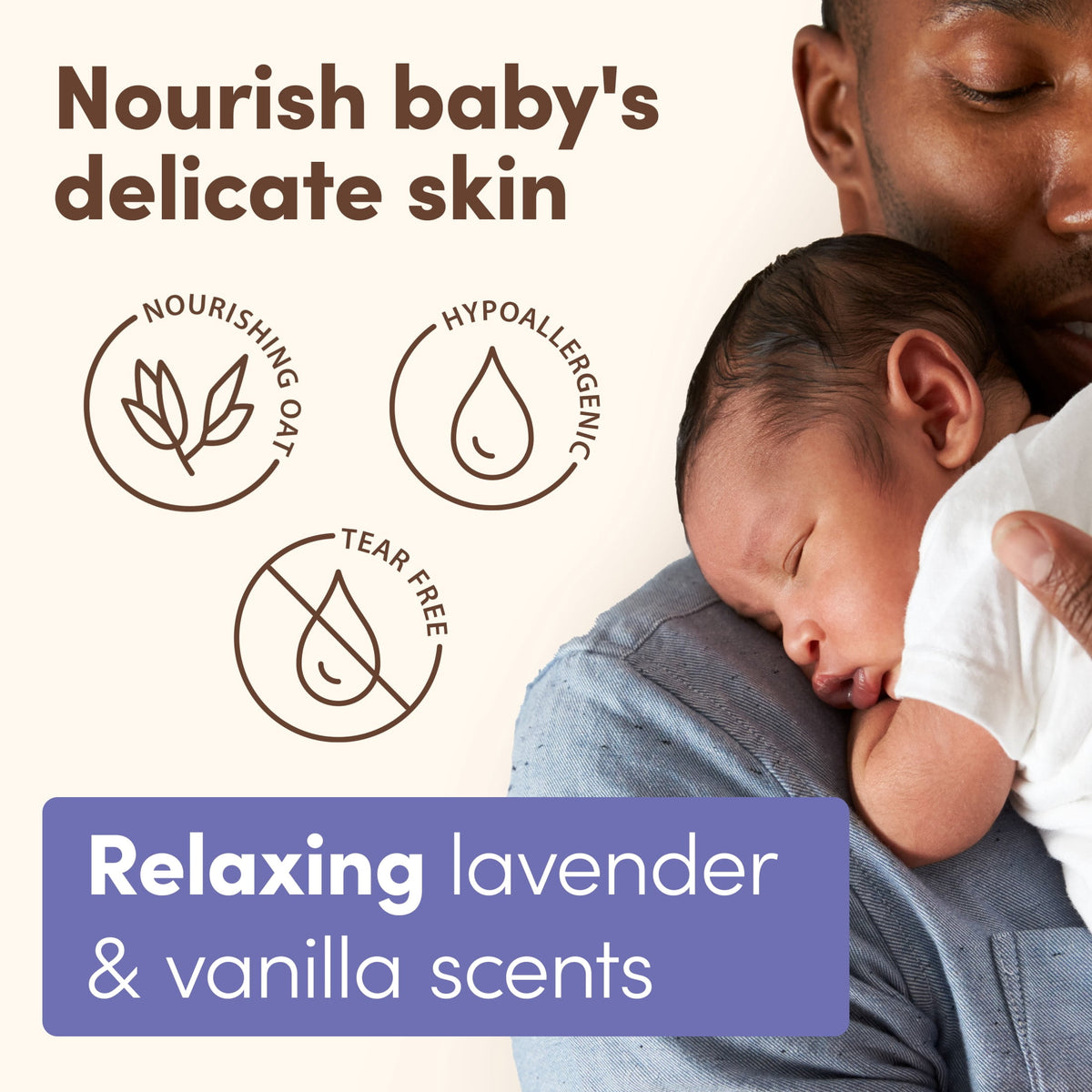 Aveeno Baby Calming Comfort Bath Body Wash, Lavender & Vanilla, 8 fl oz