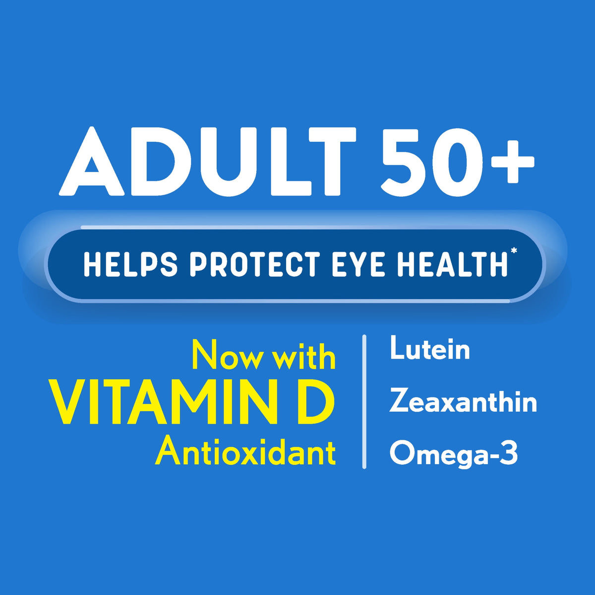 Ocuvite Adult 50 Plus Eye Vitamins and Minerals with Lutein and Zeaxanthin and Omega 3 Softgels, 50 Count