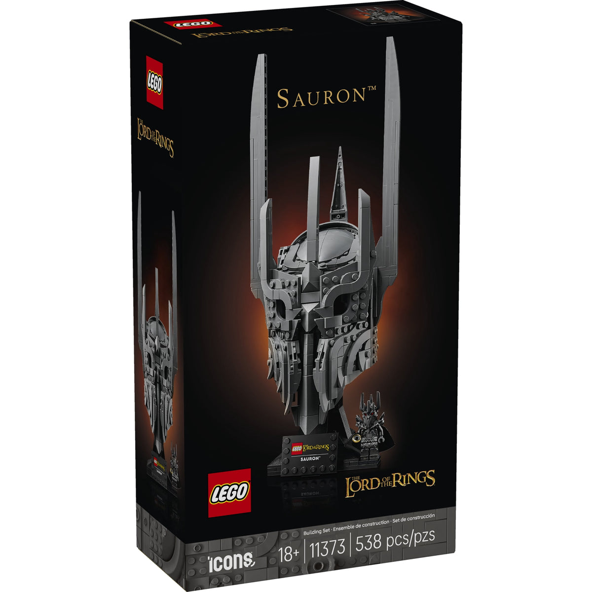LEGO Icons The Lord of the Rings Sauron's Helmet Building Set 11373 for Adults 18+ with Sauron Minifigure