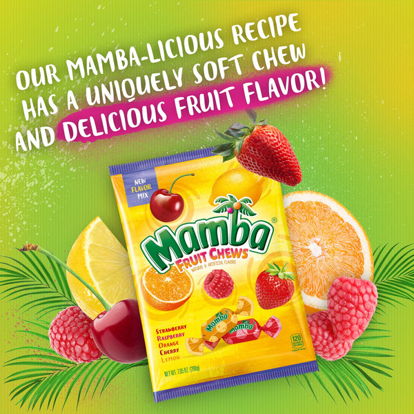 Mamba Fruit Chews Chewy Candy, 7.05oz