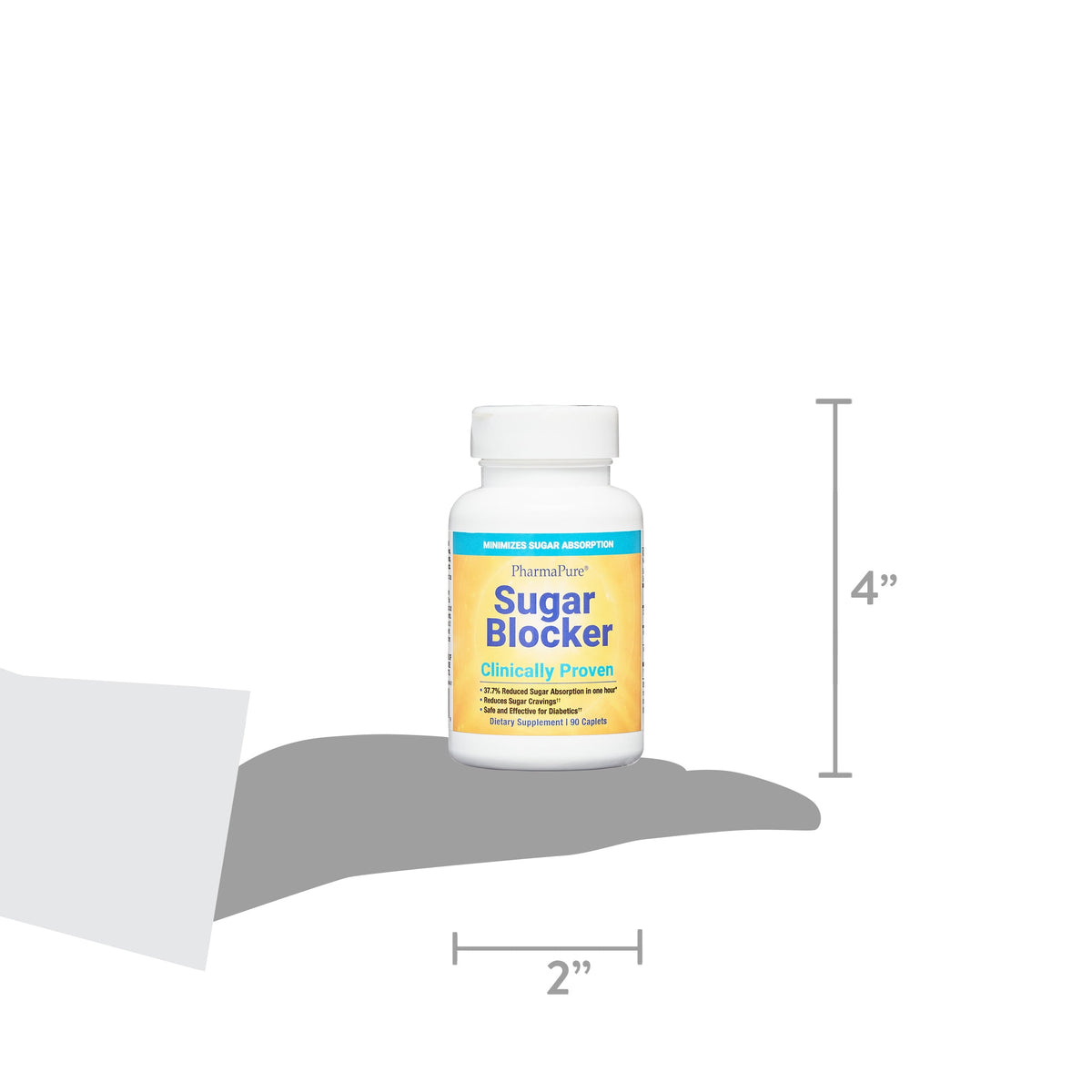 PharmaPure Sugar Blocker Weight Loss Supplement, 90 Capsules