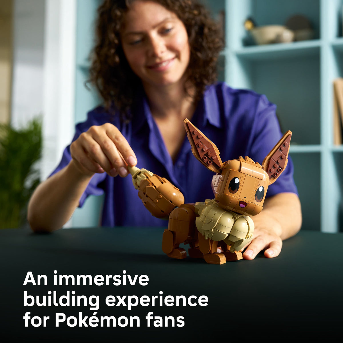 LEGO Pokémon Eevee 72151 Collectible Building Set for Adults, Posable Display Figure, Ages 18+